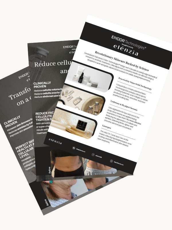 elénzia Marketing Materials – Endor Technologies® Skincare